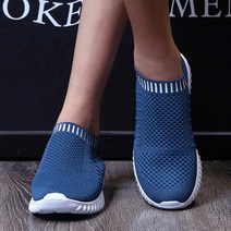 여성신발 여성플랫 여성운동화 Rimocy 부드러운 바닥 뜨개질 슬립 온 통기성 메쉬 폼
