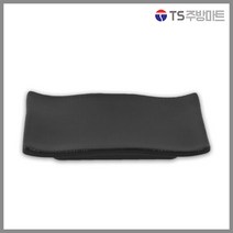 [돌산멜라민] 체크(흑) - 미니스끼다시접시 (업소용그릇 멜라민그릇 예쁜그릇 식당접시 멜라민볼 멜라민찬기 검정색그릇), 블랙