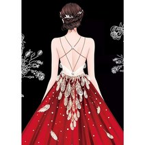 수놓기키트 나비 프린팅 캔버스 11CT 크로스 스티치 자수 전체 키트 수제 수공예품 바느질 치실 할로윈, 01 30x40cm_02 14CT, 11 cotton threads