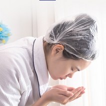 HOME 투명 일회용 염색 헤어캡 위생모자 샤워캡 100매, 투명헤어캡100매