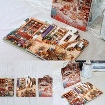 사각 정원 냄비받침 C 분수 주방용품선물 냄비깔개 냄비받침대 도자기냄비받침 집들이답례품 냄비받침대, A(벤치)