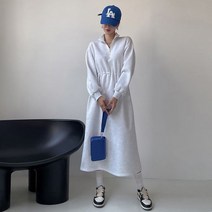 러블리감성 / 나언 기모 아노락 롱 원피스