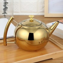 은주전자 실버 골드 색상 1.5l2l 주전자 스테인레스 스틸 물 주전자 호텔 차 주전자, 2리터