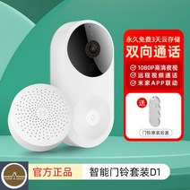 샤오미 현관카메라 화상 초인종 씨씨티비 CCTV, 스마트 초인종 D1+ 오리지널 백커버 (총 2개)