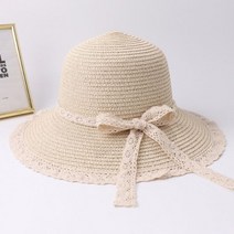 모자 밀짚 라탄 라피아햇 2019 여름 보우 리본 햇빛 차단 모자 파나마 여성용 보닛 비치