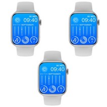IWO W58 Smartwatch 2.13 인치 Sreen 스마트 워치 시리즈 8 Nfc 블루투스 통화 무선 충전 Pk W57 Dt7 Max, [13] 3pcs white