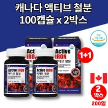 액티브 유아 성장기 청소년 중학생 남자 임산부 임신준비 임신전 임신초기 출산후 40대 50대 60대 여성 철분제 영양제 헤모글로빈, 2박스