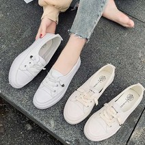 여자 캐주얼 화이트 스니커즈 깔끔한 신발 패션 코디
