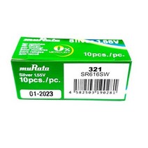 무라타 리튬 시계용 코인 건전지 SR616SW 321, 10개입, 2개