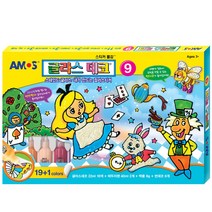 달인의쇼핑 글라스데코9 19색 스티커물감, 혼합색상