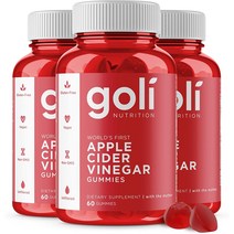 Goli Nutrition Apple Cider Vinegar Gummy 고리 뉴트리션 애플 사이다 비니거 구미 60정 2팩, 1