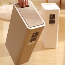 제이와이홀딩스 밀폐쓰레기통 냄새차단 원터치 8리터 12리터 휴지통, 1개, 블랙(8리터)