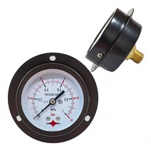 삼성계기 일반 압력계 BD타입 판넬형 60파이, 60파이 20bar