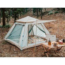 웅키스 원터치 캠핑 텐트 3-4인용, 3~4인용