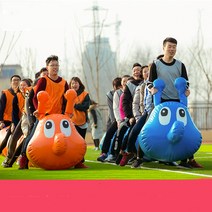 단합대회 회사 이색워크샵 협동공튀기기 박터트리기 큰공굴리기 줄다리기, 키즈 7인용 도톰 더블 랩