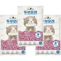 [캣츠로그] 편리한 고양이 두부모래 7L 3개(21L) 복숭아향