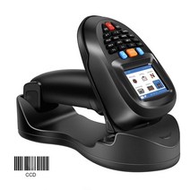 Trohestar-무선 바코드 스캐너 1D 2D QR 윈도우 리눅스용 2.4GHz, 1D CCD