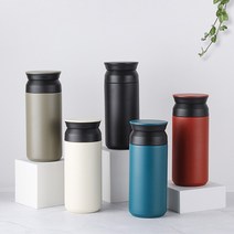 트래블 텀블러 350ml 레이저 각인 주문제작 DD-10032, 블랙(+각인추가)