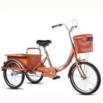 어른용 세발자전거 노인 성인 세발 삼발이 선물 효도, 샴페인골드