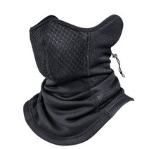 등산 캠핑 배달 바이크 안면 귀마개 목토시 마스크, 검정