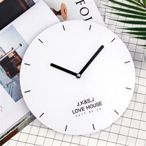 아트박스/디자인아지트 [주문제작]벽시계원형모던, 딥블루