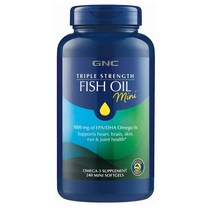 GNC 피쉬오일 오메가3 EPA DHA 240캡슐 해외, 6개