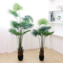 고급 인테리어 인조나무 조화화분 비로 야자 2size, 비로 야자 180cm, 1개