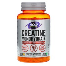 나우푸드 크레아틴 모노하이드레이트 운동보조제, 1개, 750mg / 120베지캡슐