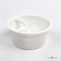 모던화이트 주걱받침(원형) 1P, 감자쌀롱 본상품선택