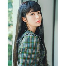 가발나라 여성 인모 100% 붙임머리 헤어피스 스트레이트 50cm 12피스+가발브러쉬 증정, 내츄럴블랙