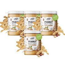 피넛버터 스무스 1KG Wehle Sports Store Peanutbutter Smooth, 4팩