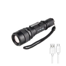 ULTRA L-STICK랜턴 XHP70 C타입 충전식 줌 작업후레쉬, F11-L2 광폭 줌라이트 써치 충전