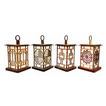 [토단교재] LED 전통 한지 무드등 만들기 - 1인세트