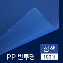 제본 PP 커버 반투명 청색 A4 100매 비닐표지 견적서표지 제본표지 교구제작 PP표지 제본기용제본표지 소량, 상세페이지참조
