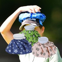 (1+1) 골프 얼음주머니 아이스 스포츠 보냉백, 핑크(9인치), 블루(6인치)
