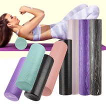 [나사] 폼롤러 돌기 eva 필라테스 요가 종아리, 03_EVA폼롤러 91cm 마블블랙
