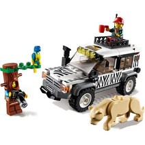 레고시티 숲속위험한추격전 여객열차 가변레일 해저 즐거운해변 시티피겨팩 오두막기습작전 시티저금통 에어포트VIP서비스 숲속오프로드추격전 경찰견수송트럭 탐사선 호환블록, 사파리 크로스오버(1152525)