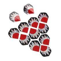다트 12 pcs 전문 다트 액세서리 2d 반사 쿨 블링 다트 비행 다트 테일 윙 써레 던지기 혼합 스타일, 스타일 1