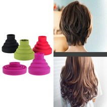 휴대용 실리콘 헤어브러시 폴딩 스타일링 디퓨저 드라이어 도구, 핑크