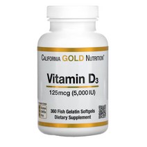 CGN 씨지엔 비타민D3 125mcg 5000IU 소프트젤 360정 생선간유 코드리버오일 라놀린