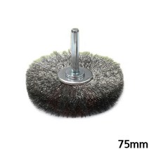 이물질제거 드릴용 T형 스텐브러쉬 75mm 질긴 청소용 기계 산업용 사포질, 1개