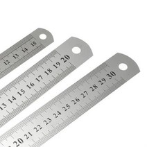 스틸자 스텐 쇠 자 철자 측정용 눈금자 15 20 30(cm), 3스틸자-30cm, 3스틸자-30cm