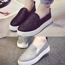 여성 스니커즈 반짝이 슬립온 키높이 A06