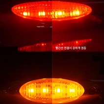 둥글넙적 윙바디 차폭등 특장차 마이티 언더등 11톤, 옐로우, 상세페이지참조