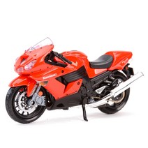 후이나포크레인 중장비장난감 rc카 Maisto 118 가와사키 H2 R 닌자 ZX-10R 14R 9R Z1000 정적 다이 캐스트 차량 소장 취미 바이크 오토바이 모델 완구, [08] Ninja ZX-14R Red