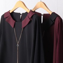 빅사이즈 옷 목걸이 카라 블라우스 111F708S 여성의류