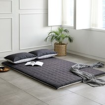 포근하니 부드러운 가든 마이크로 화이버 사계절용 누빔 요커버, 차콜