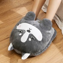 USB허스키 온열발난로 쿠션