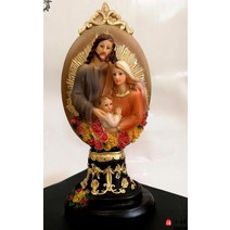 카톨릭 마리아상 천주교 조각상 성가정 catholic statue 천사 그리스도 예수 동정 마리아 요셉 거룩한 가족 세 축복받은 무역 동상 카트 배치 성물 그림 조각