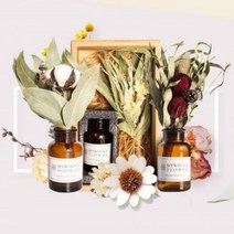 바보사랑 My Whole Flower 드라이플라워+화병 갈색시약병 선물포장.미트라샵, 들국화+화병